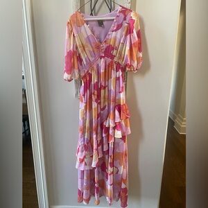 Taylor Floral Ruffle Dress